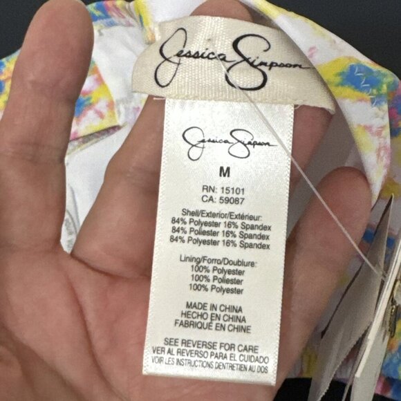 Jessica Simpson Women's M ide Shirred Hipster Bikini Bottom Multicolor NWT - Picture 12 of 15